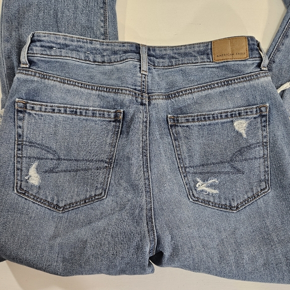 American Eagle Outfitters Distressed Mom Jean Womens Size 4 - Picture 14 of 16